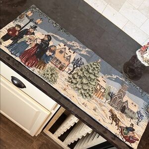 Festive Winter Scene Table Runner